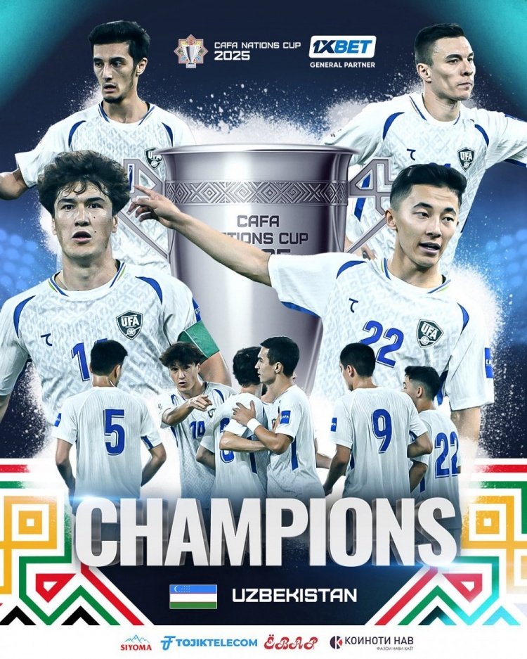 乌兹别克斯坦1-0加时绝杀10人伊朗，夺得中亚杯冠军