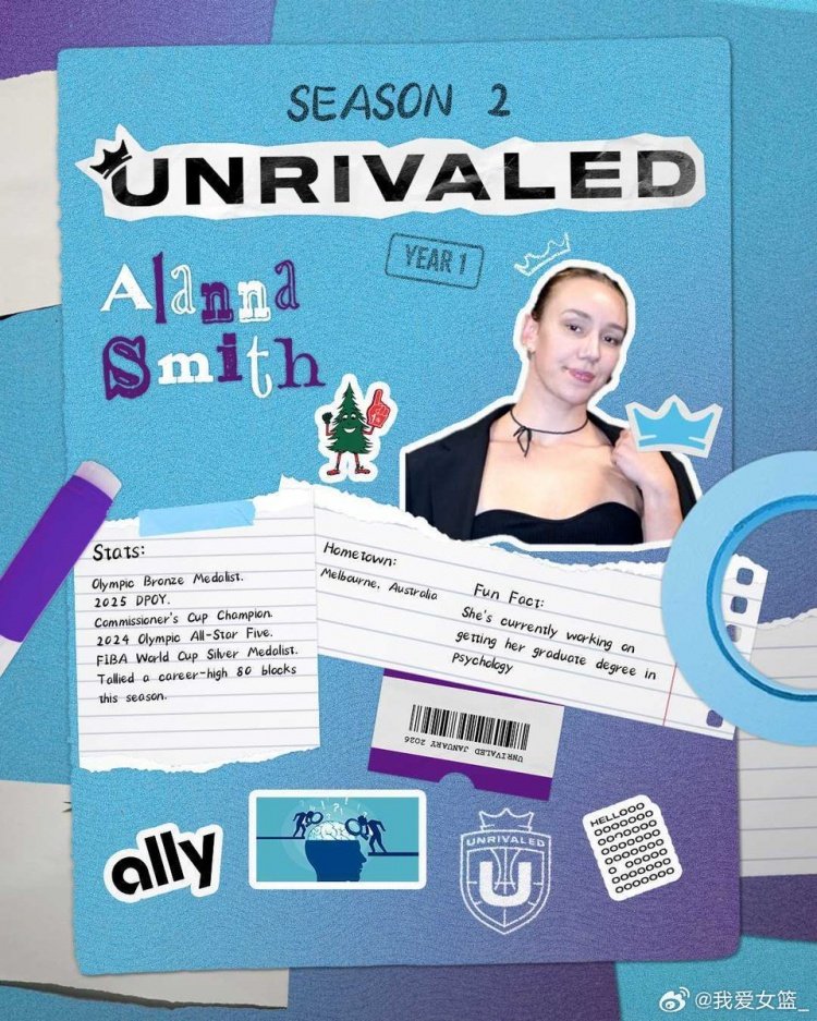 WNBA DPOY阿兰娜-史密斯加入Unrivaled联赛 加盟四川女篮传闻不实