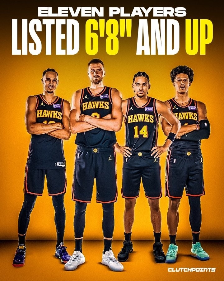 “高人”云集！老鹰新赛季阵容中13名球员身高2米03及以上